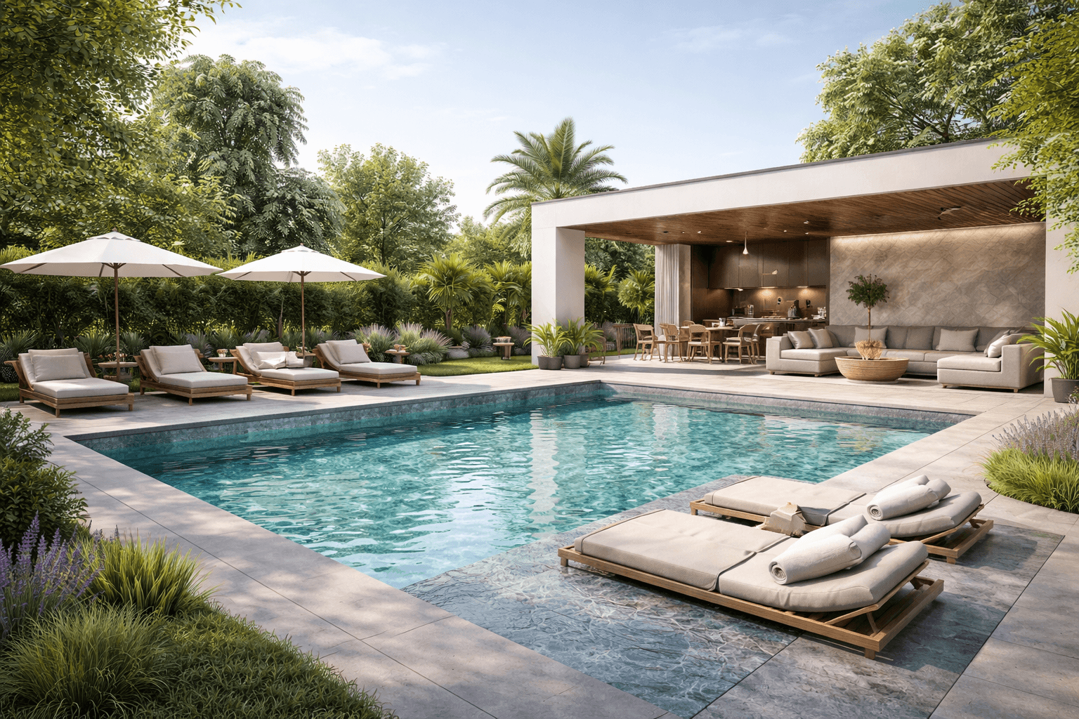 Interior render from the archviz series with emphasis on lighting and material contrast.